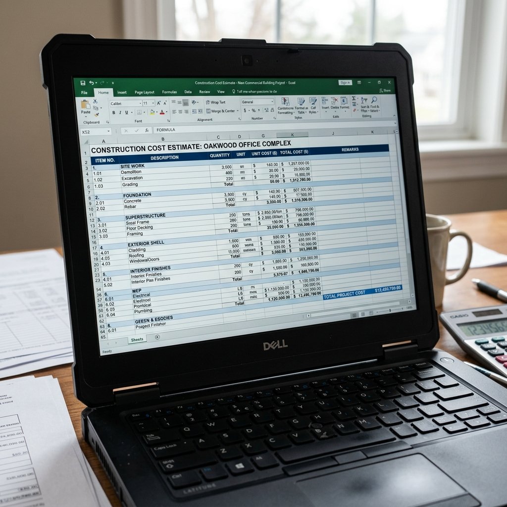 Excel estimate spreadsheet